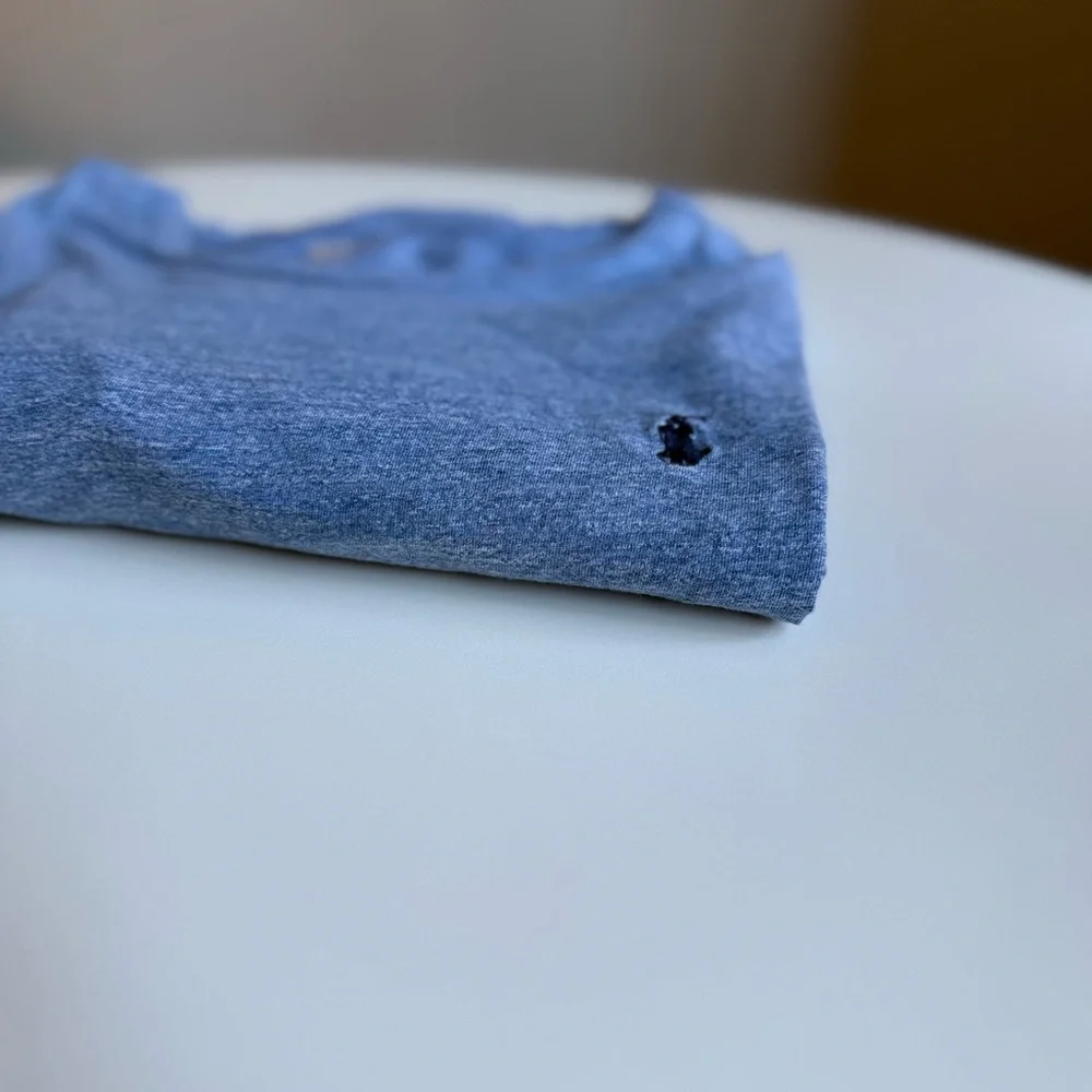 Ralph Lauren Long Sleeve Tee Blue Heather Size XL 100% cotton